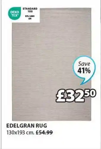 JYSK Edelgran rug offer