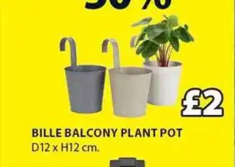 JYSK Bille balcony plant pot offer