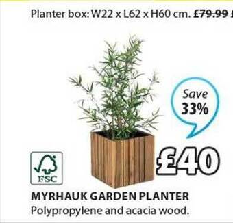 JYSK Myrhauk garden planter offer