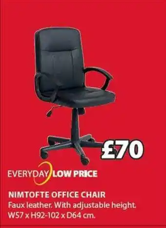 JYSK Nimtofte office chair offer