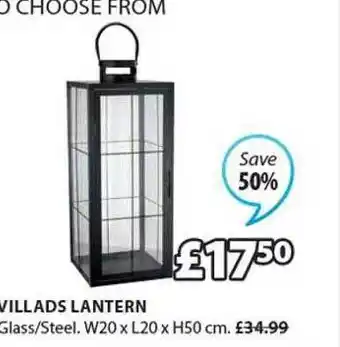 JYSK Villads lantern offer