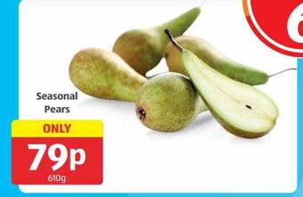 Aldi Seasonal pears offer