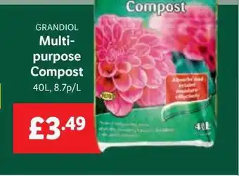 Lidl Grandiol multipurpose compost offer