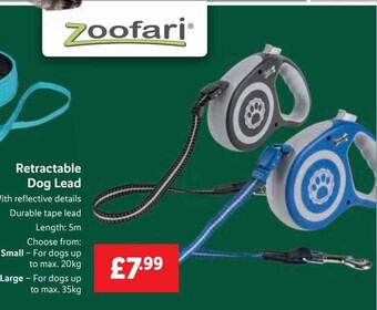 Lidl Retractable dog lead offer