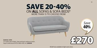 JYSK Egedal sofa offer