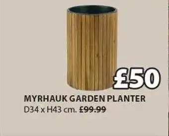 JYSK Myrhauk garden planter offer
