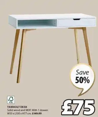 JYSK Tamholt desk offer