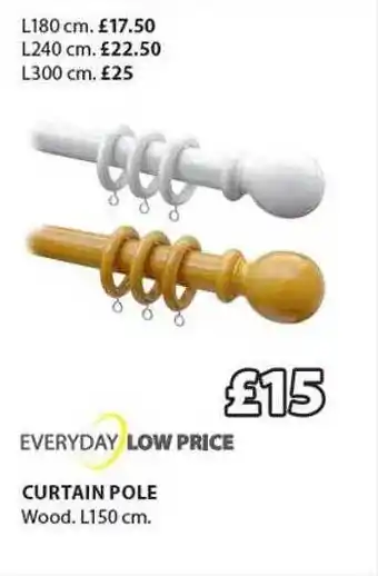 JYSK Curtain pole offer
