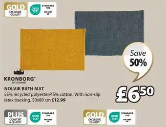JYSK Kronborg nolvik bath mat offer