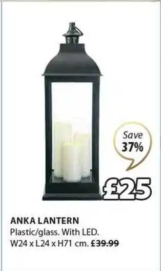 JYSK Anka lantern offer