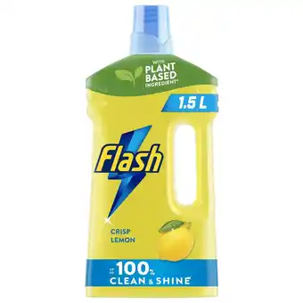 Morrisons Flash lemon floor cleaning liquid offer