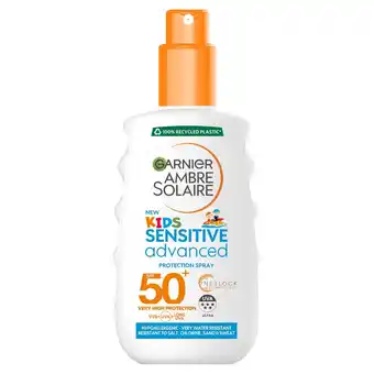 Morrisons Ambre solaire kids sensitive sun cream spray spf50+ offer