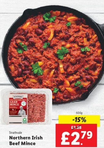 Lidl Strathvale Northern Irish Beef Mince 500g offer