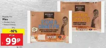 Lidl Mogerley Pies Pies offer