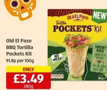 Aldi Old el paso bbq tortilla pockets kit offer