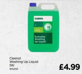 Bestway Cleenol washing up liquid offer