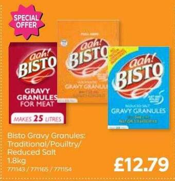 Bestway Bisto gravy granules offer