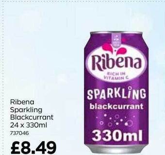 Bestway Ribena sparkling blackcurrant offer