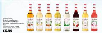 Bestway Monin syrups offer