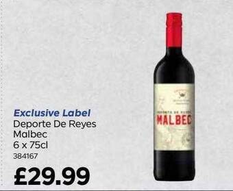 Bestway Deporte de reyes malbec offer