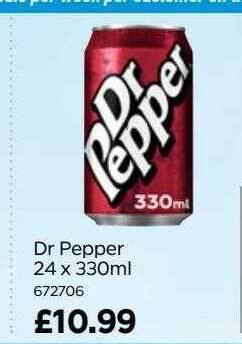 Bestway Dr pepper offer