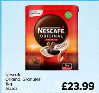 Bestway Nescafé original granulés offer