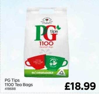 Bestway Pg tips 1100 tea bags offer
