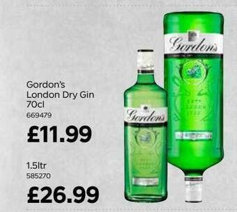 Bestway Gordon's london dry gin offer