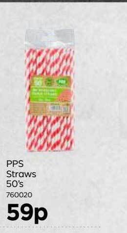 Bestway Pps straws 50's offer
