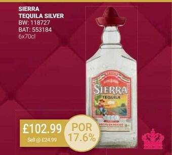 Bestway Sierra tequila silver offer