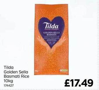 Bestway Tilda golden sella basmati rice offer