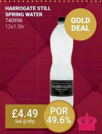 Bestway Harrogate still spring water offer