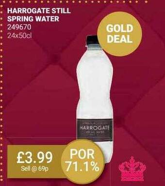 Bestway Harrogate still spring water offer