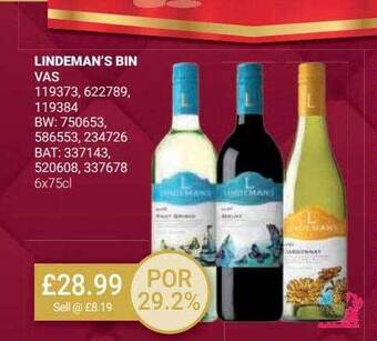 Bestway Lindeman's bin offer