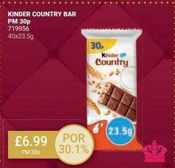 Bestway Kinder country bar offer