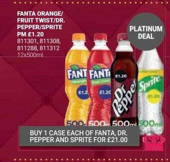 Bestway Fanta orange-fruit twist-dr pepper-sprite offer