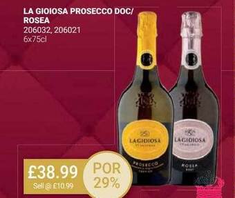 Bestway La gioiosa prosecco doc-rosea offer