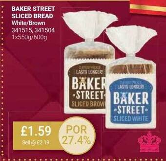 Bestway Baker street sliced bread offer