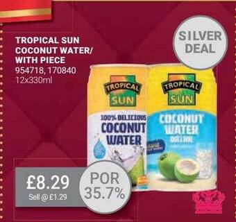 Bestway Tropical sun coconut water-with piece offer