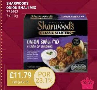 Bestway Sharwoods onion bhaji mix offer