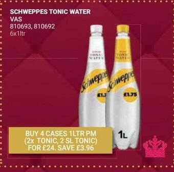 Bestway Schweppes tonic water offer