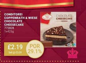 Bestway Conditorei coppenrath & wiese chocolate cheesecake offer