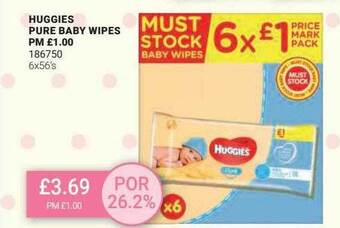Bestway Huggies pure baby wipes offer