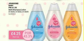 Bestway Johnsons baby offer