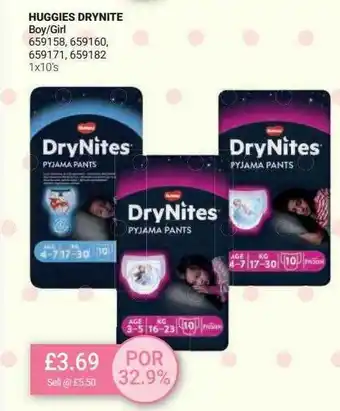 Bestway Huggies drynite offer