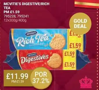 Bestway Mc vitie's digestive-rich tea offer