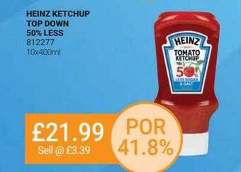 Bestway Heinz ketchup top down 50% less offer