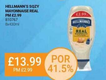 Bestway Hellmann's sqzy mayonnaise real offer