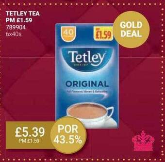 Bestway Tetley tea offer