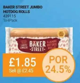 Bestway Baker street jumbo hotdog rolls offer